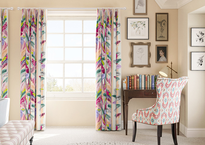 Palm Springs, Peach Stripe - Made To Measure Curtains - Image 3